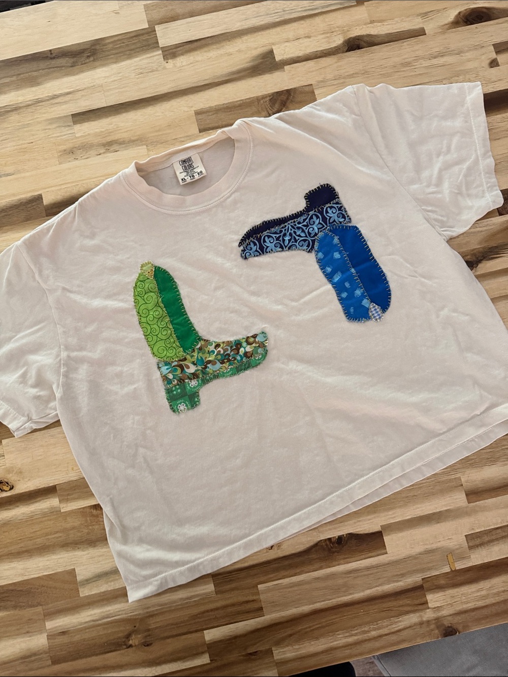 Cropped Comfort Colors Classic White Crewneck Tee